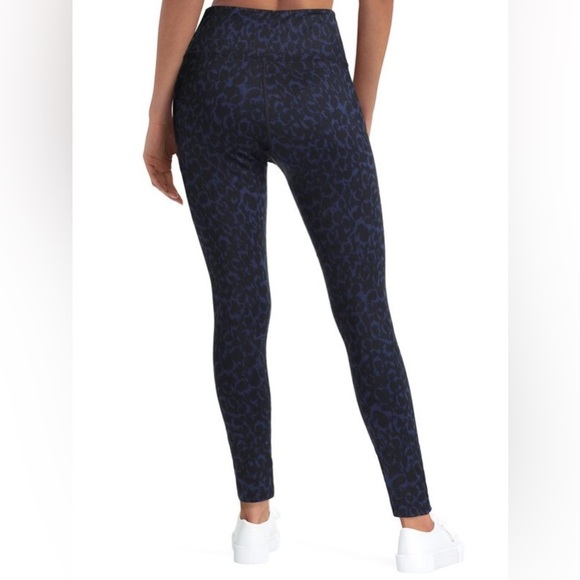 H by halston abstract leopard classic navy leggings - Picture 2 of 2